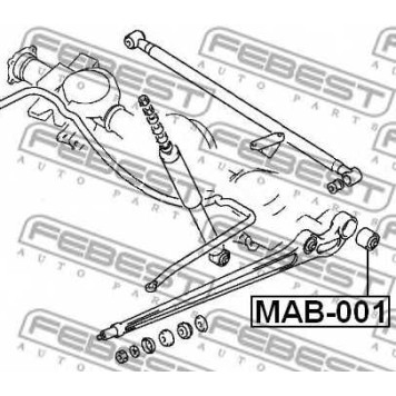 Подвеска рычага независимой подвески колеса FEBEST MAB-001