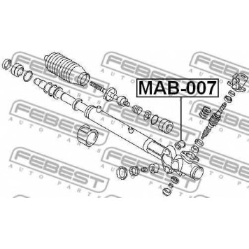 Подвеска рулевого управления FEBEST MAB-007