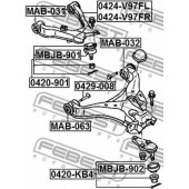 Подвеска рычага независимой подвески колеса FEBEST MAB-032