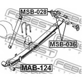 Втулка листовой рессоры FEBEST MAB-124