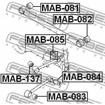 Подвеска рычага независимой подвески колеса FEBEST MAB-137
