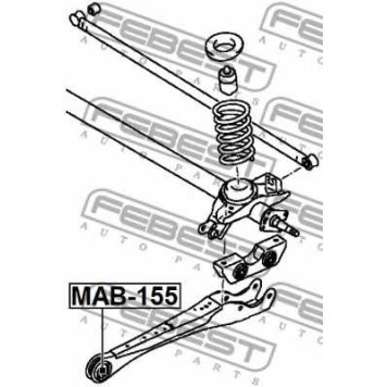 Подвеска рычага независимой подвески колеса FEBEST MAB-155-1