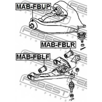 Подвеска рычага независимой подвески колеса FEBEST MAB-FBUP-1