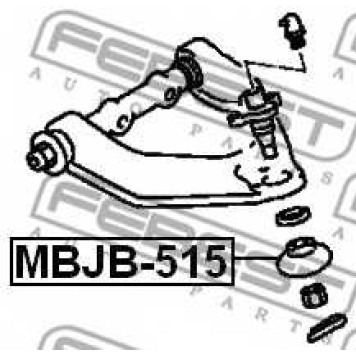 Пыльник опоры шаровой переднего верхнего рычага (19x33x25) MBJB-515, Febest