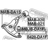 Ремкомплект, несущих / направляющих шарниров FEBEST MBJB-DA1F