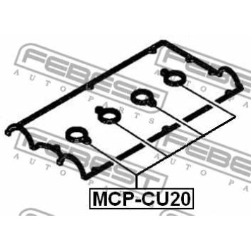 Уплотнительное кольцо, шахта свечи FEBEST MCP-CU20-2