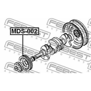 Ременный шкив коленвала FEBEST MDS-002