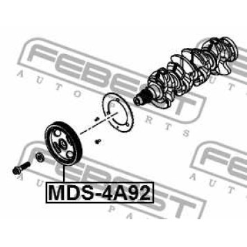 Шкив коленвала MITSUBISHI LANCER CY,CZ# 2007.03-2013.02 [EUR] <b>FEBEST MDS-4A92</b>