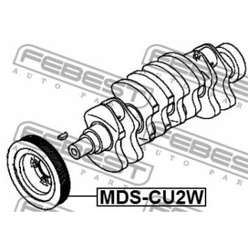 Шкив коленвала MITSUBISHI LANCER CS 2000-2009 <b>FEBEST MDS-CU2W</b>-1