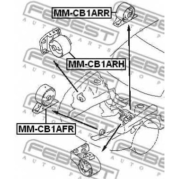 Подвеска двигателя FEBEST MM-CB1AFR
