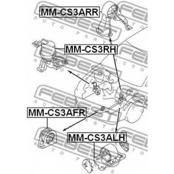 Подвеска двигателя FEBEST MM-CS3RH