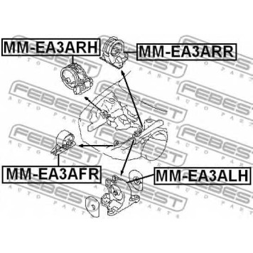 Подвеска двигателя FEBEST MM-EA3ARR