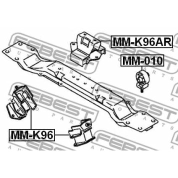Подвеска двигателя FEBEST MM-K96-3
