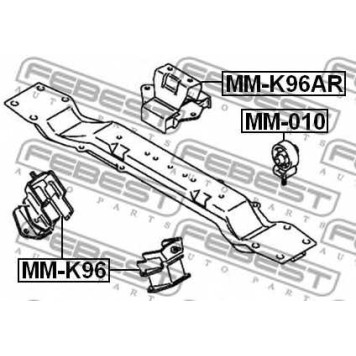 Подвеска двигателя FEBEST MM-K96AR