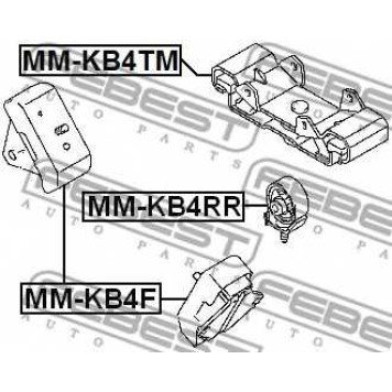 Подвеска коробки передач FEBEST MM-KB4TM