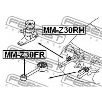 Подвеска двигателя FEBEST MM-Z30FR