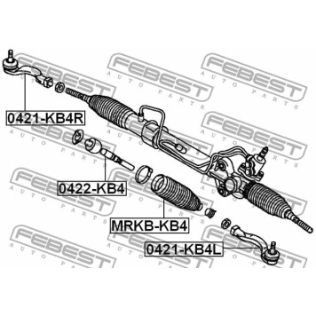 Пыльник рулевого управления FEBEST MRKB-KB4-2