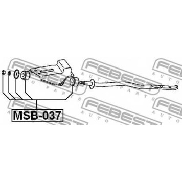 Подвеска рычага независимой подвески колеса FEBEST MSB-037-1