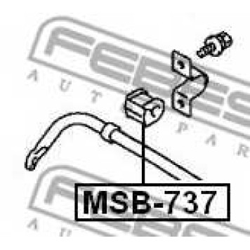Опора стабилизатора FEBEST MSB-737-1