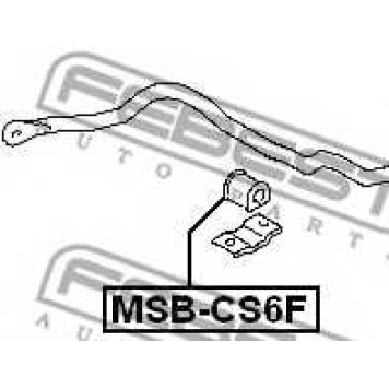 Опора стабилизатора FEBEST MSB-CS6F-1