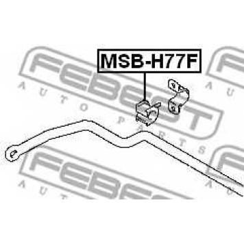 Опора стабилизатора FEBEST MSB-H77F