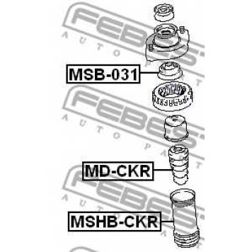 Пыльник амортизатора FEBEST MSHB-CKR