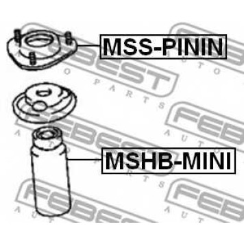 Пыльник амортизатора FEBEST MSHB-MINI-1