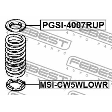 Проставка задн пружины нижняя MITSUBISHI OUTLANDER 2006-2012 <b>FEBEST MSI-CW5WLOWR</b>
