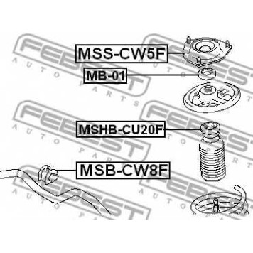 Подвеска амортизатора FEBEST MSS-CW5F