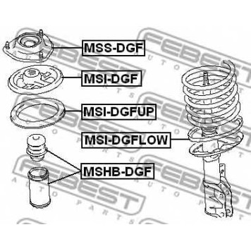 Подвеска амортизатора FEBEST MSS-DGF