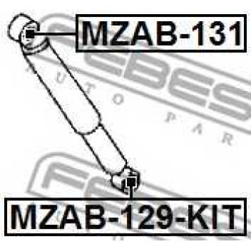 Втулка, амортизатор FEBEST MZAB-131