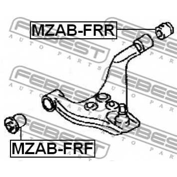 Подвеска рычага независимой подвески колеса FEBEST MZAB-FRR-1