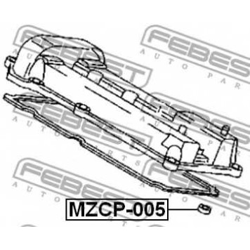 Уплотнительное кольцо, шахта свечи FEBEST MZCP-005