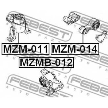 Подвеска двигателя FEBEST MZMB-012-1