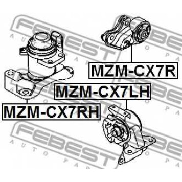 Подвеска двигателя FEBEST MZM-CX7R