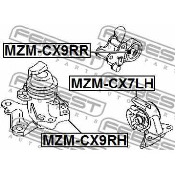 Подвеска двигателя FEBEST MZM-CX9RR