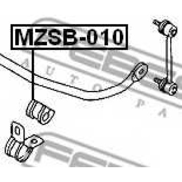 Втулка заднего стабилизатора d16 FEBEST MZSB-010-1