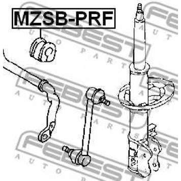 Опора стабилизатора FEBEST MZSB-PRF