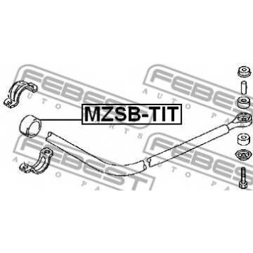 Опора стабилизатора FEBEST MZSB-TIT