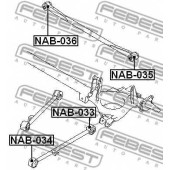 Подвеска рычага независимой подвески колеса FEBEST NAB-034