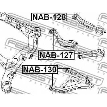 Подвеска рычага независимой подвески колеса FEBEST NAB-127