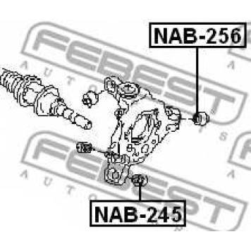 Втулка рычага колесной подвески FEBEST NAB-256