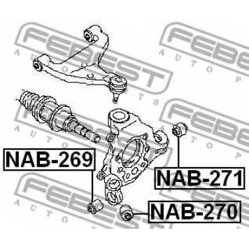 Втулка рычага колесной подвески FEBEST NAB-271-1