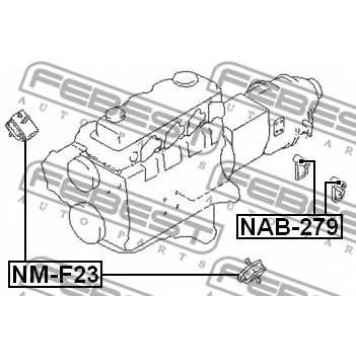 Подвеска двигателя FEBEST NAB-279