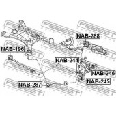 Подвеска рычага независимой подвески колеса FEBEST NAB-287