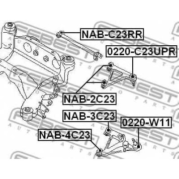 Подвеска рычага независимой подвески колеса FEBEST NAB-2C23