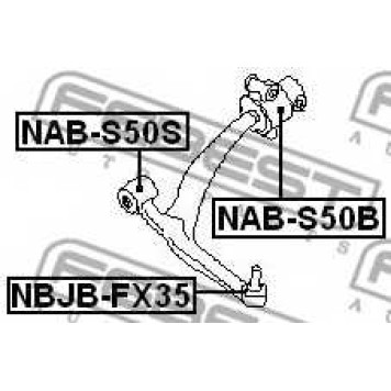 Подвеска рычага независимой подвески колеса FEBEST NAB-S50S-1