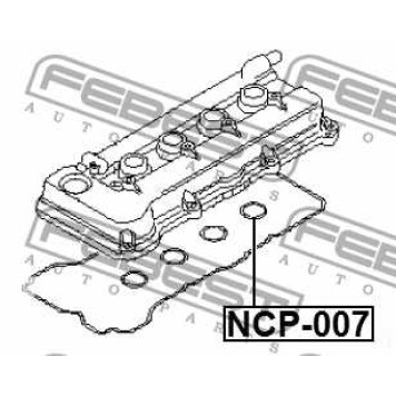 Кольцо уплотнит свеч колодца NISSAN NOTE, MICRA K12 <b>FEBEST NCP-007</b>-1