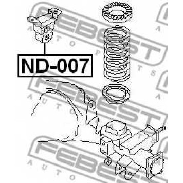 Отбойник заднего амортизатора FEBEST ND-007