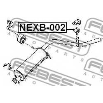 Монтажный комплект системы выпуска FEBEST NEXB-002-1